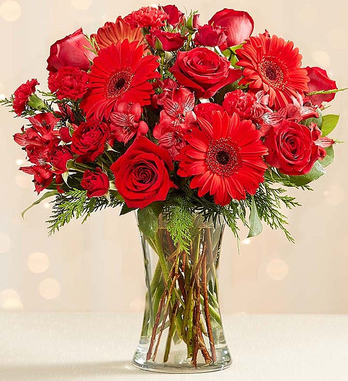 Merry in Red Bouquet