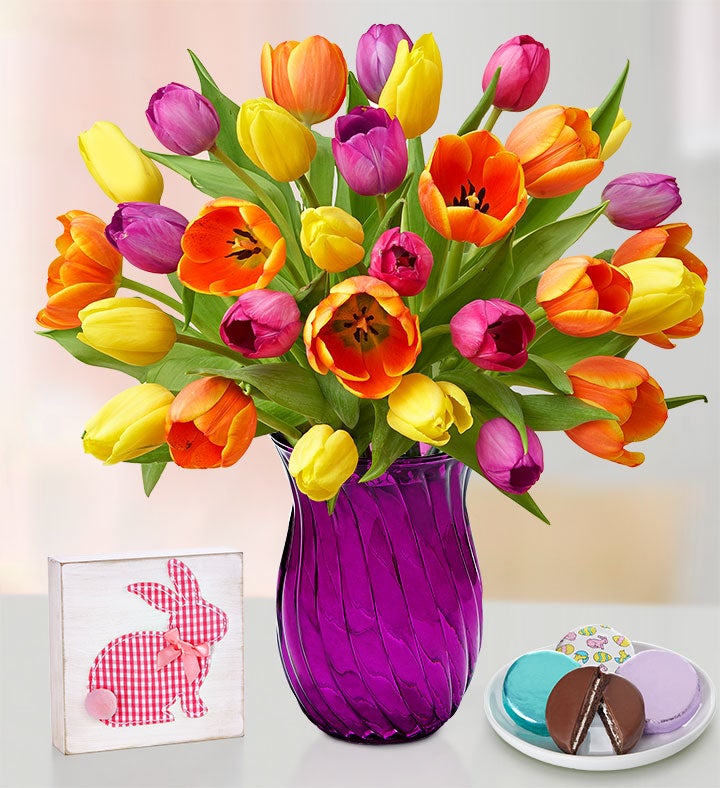 DIYthinker Happy Easter Yellow Bunny Child Egg Culture Metal Picture Frame Ceramic Vase Decor