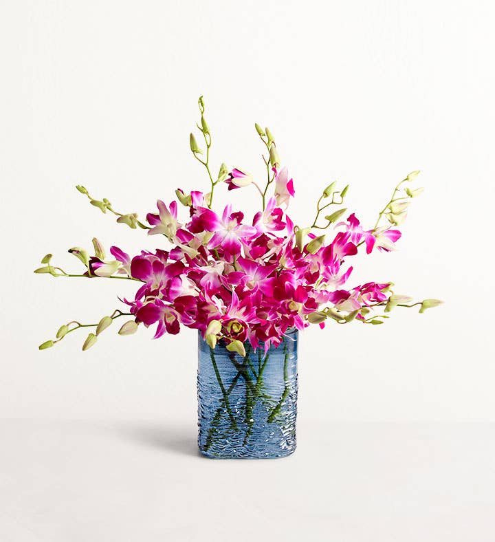 Stems with Blue Vase