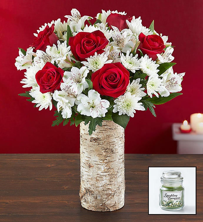 Glad Tidings Bouquet & Free Candle