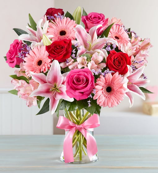 Fields of Europe™ Romance Pink & Red Flowers 1800Flowers