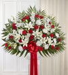Heartfelt Sympathies™ Standing Basket- Red & White
