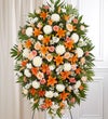 Peach, Orange & White Sympathy Standing Spray