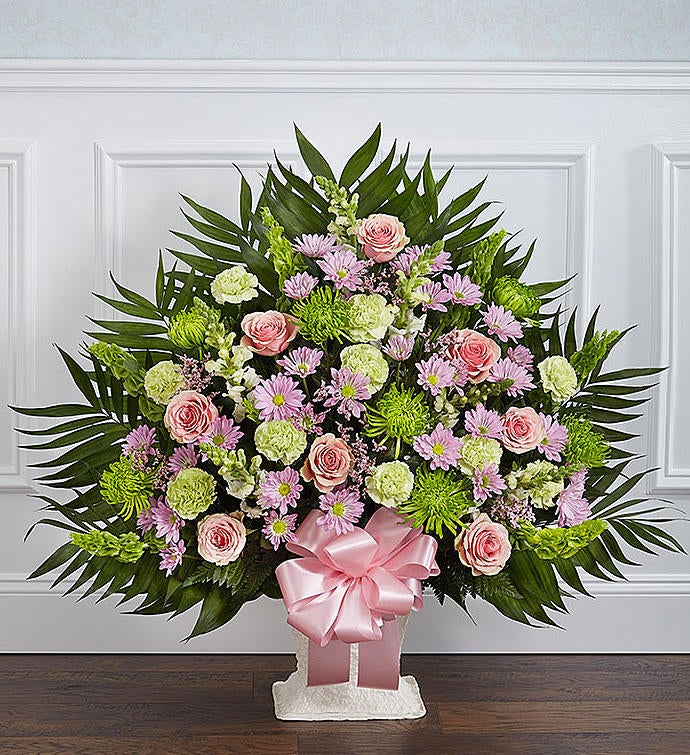 Heartfelt Tribute™ Floor Basket- Pastel