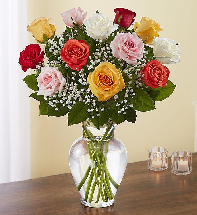 Rainbow Roses | Multi-Colored Roses | 1800Flowers