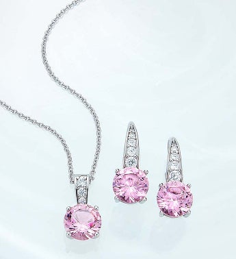 Crislu Pink Serenity Pendant