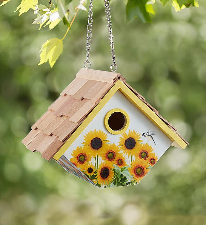 Sunflower Birdhouse | 1800Flowers.com - 155403