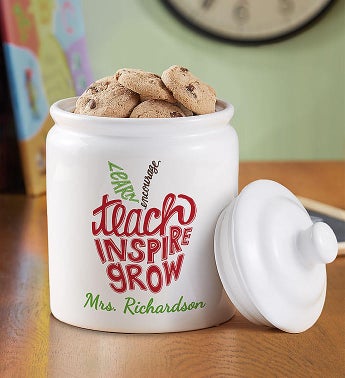 Personalized Teacher Cookie Jar  Cheryls Cookies