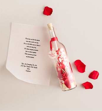 Personalized Message In A Bottle You  Me