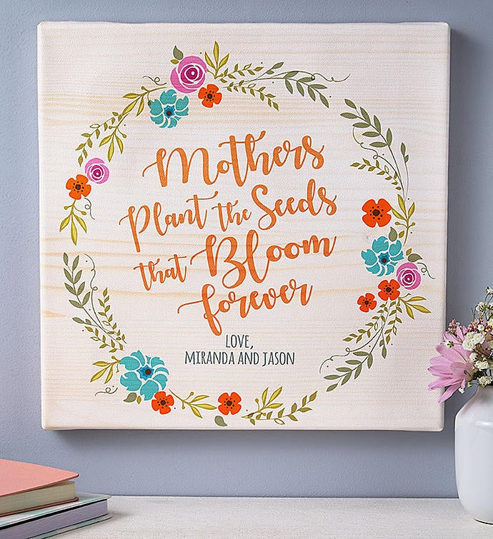 Personalized 'Seeds That Grow' Canvas
