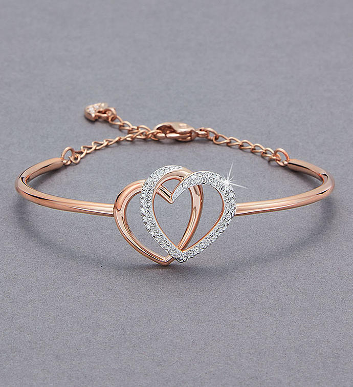 Swarovski® Interlocking Hearts Bracelet