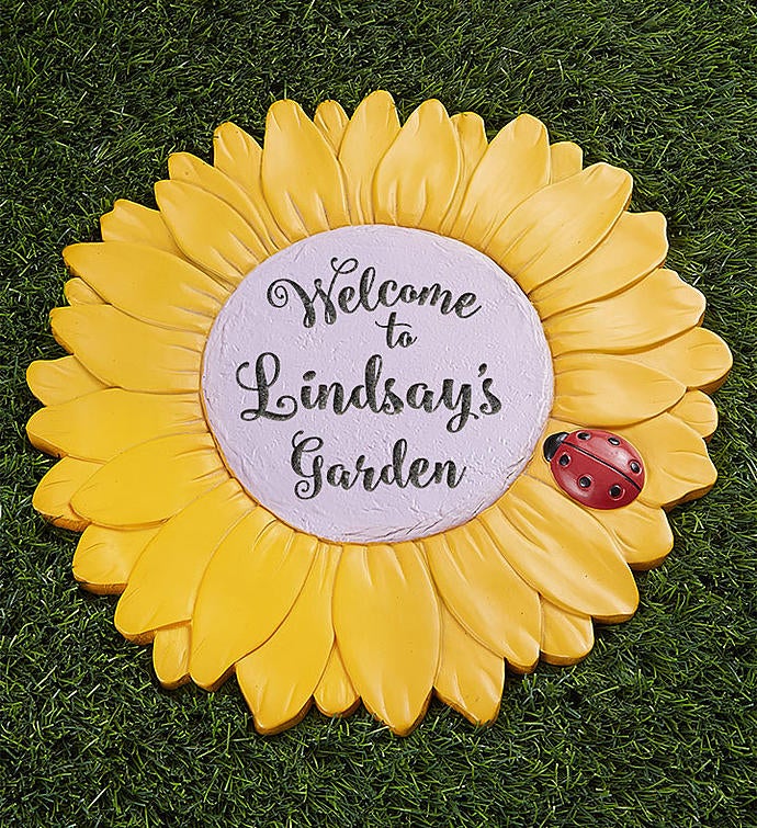 Personalized Sunflower Garden Stone