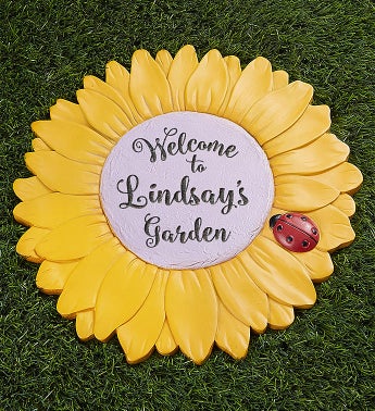 Personalized Sunflower Garden Stone