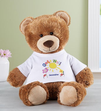 Personalized Get Well Tommy Teddy