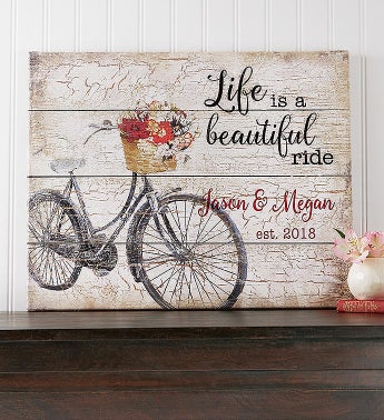 Personalized All Personalized!    Gifts Customized Gifts 1800flowers - personalized life is a beautiful !   ride canvas snipeimage