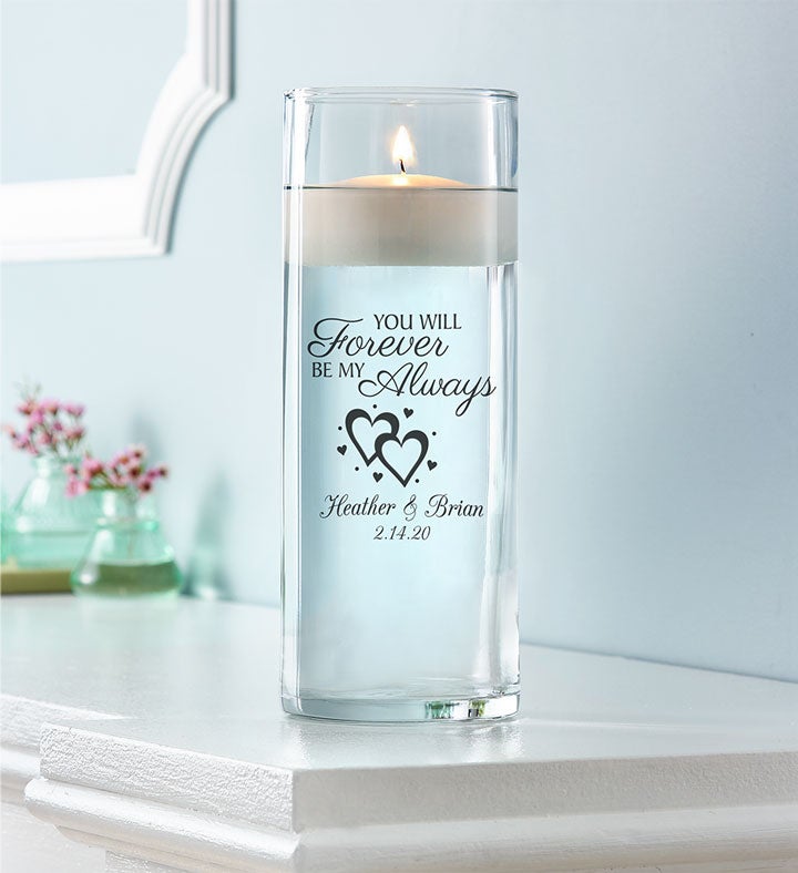 Personalized Floating Love Candle
