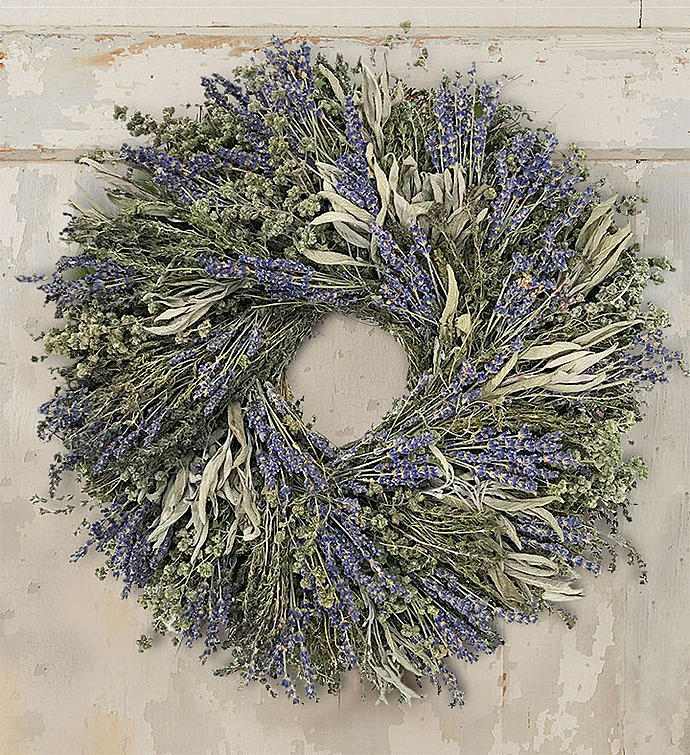 Preserved Lavender Wreath - 16" 