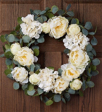 Keepsake Serene White Hydrangea Wreath-24