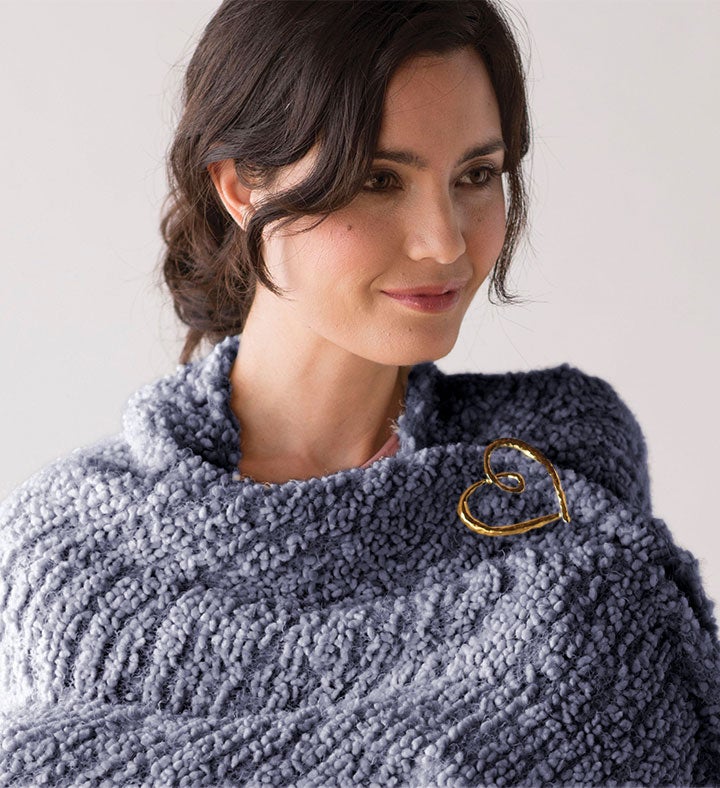 The Giving Shawl with Pin 