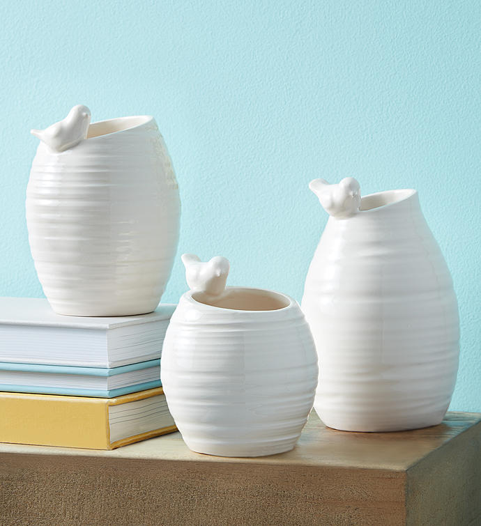Songbird Vase Trio