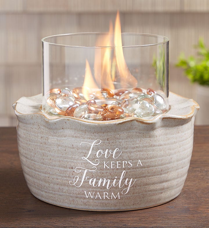 Love Keeps a Family Warm Fire Pot