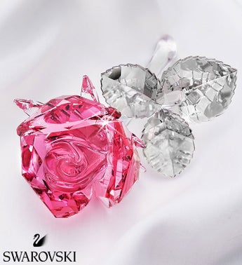 Swarovski Blossoming Pink Rose