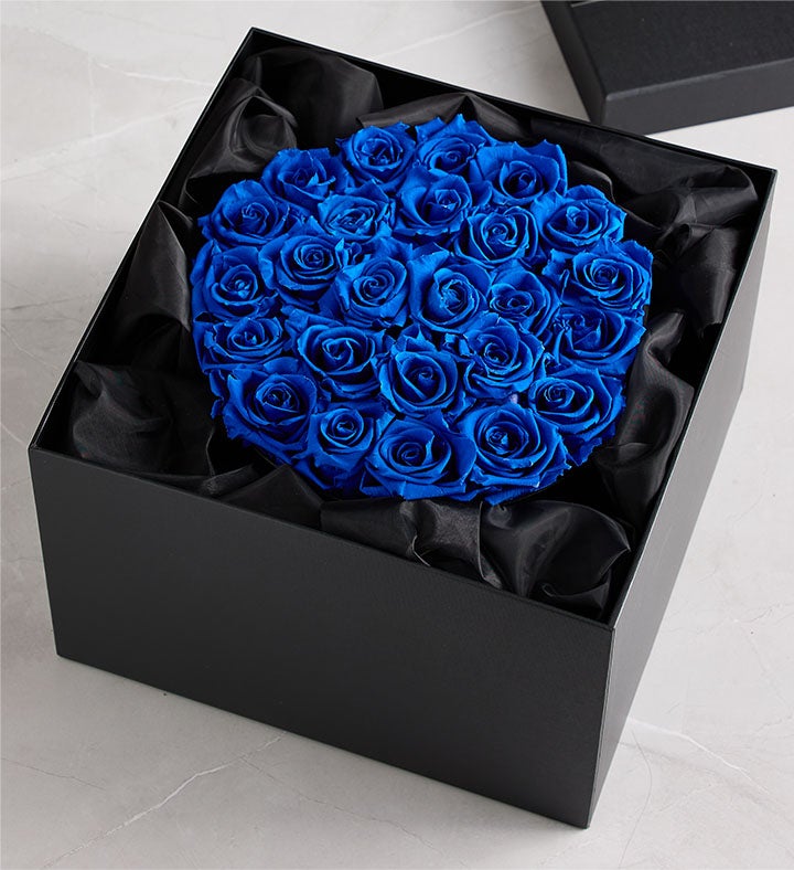 Magnificent Roses® Preserved Blue Velvet Roses | 1800Flowers.com