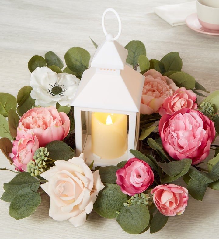 Peony Garden Lantern-11”