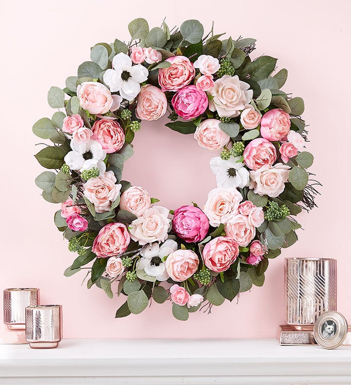 Pink Peony Wreath- 28"