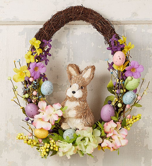 Springtime Bunny Wreath   18”