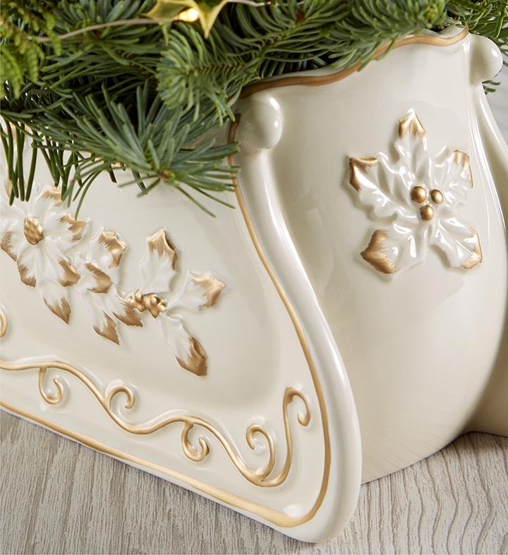 Enchanting Evergreen Sleigh