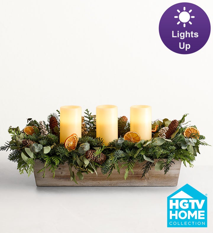 Fresh Evergreen Basket