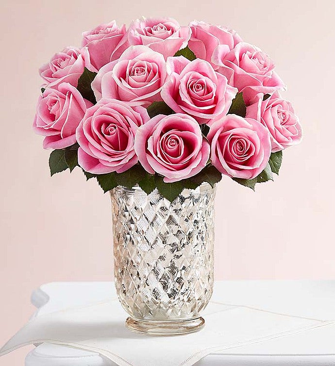 Charming Pink Roses + Free Shipping