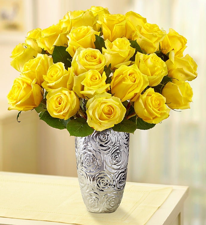 Yellow Roses + Free Shipping