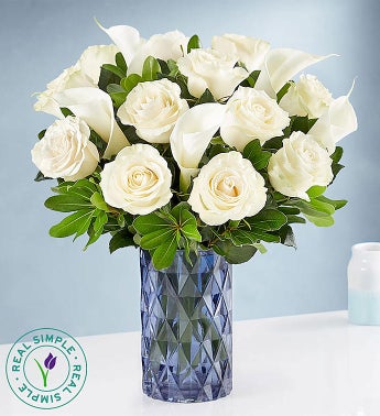 White Rose  Calla Lily by Real Simple