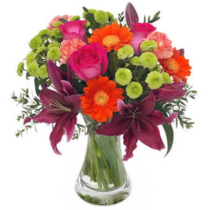 Florist design   A bouquet in mixed colors
