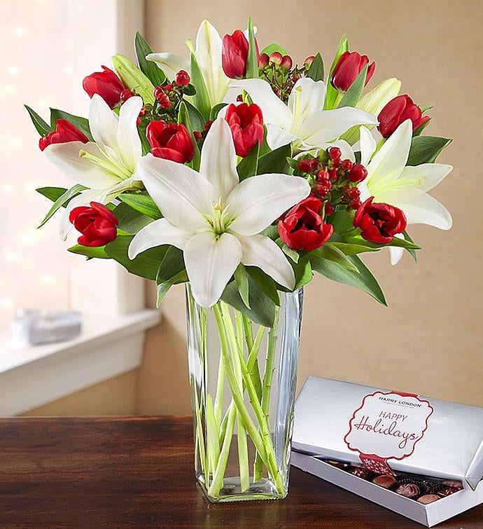 Winter Tulip & Lily Bouquet