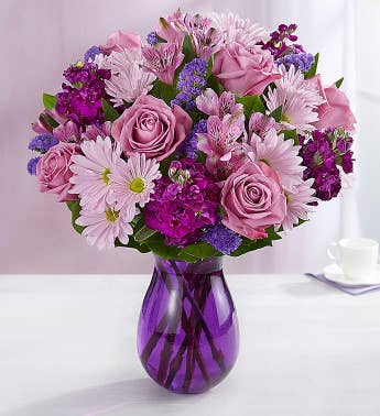 Purple Flowers Flower Arrangements Bouquets 1800flowers Lavender Dreams
