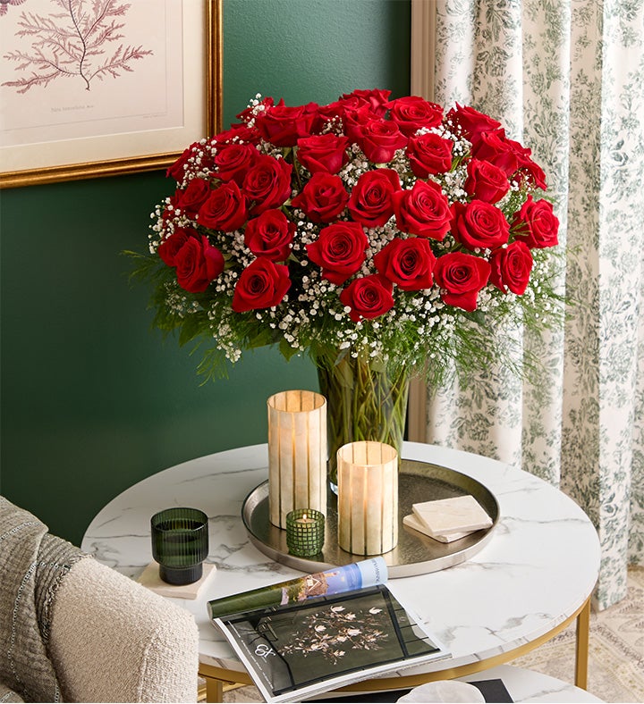 Ultimate Elegance™ Red Roses | Long Stem Rose Flowers