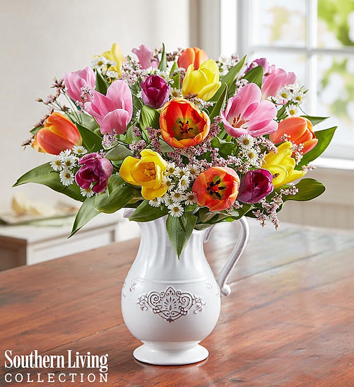 Fresh Spring Tulip Pitcher by Southern Living®