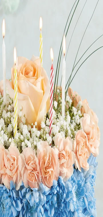 Birthday Wishes Flower Cake® Coastal 