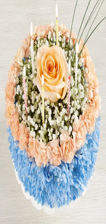 Birthday Wishes Flower Cake® Coastal 