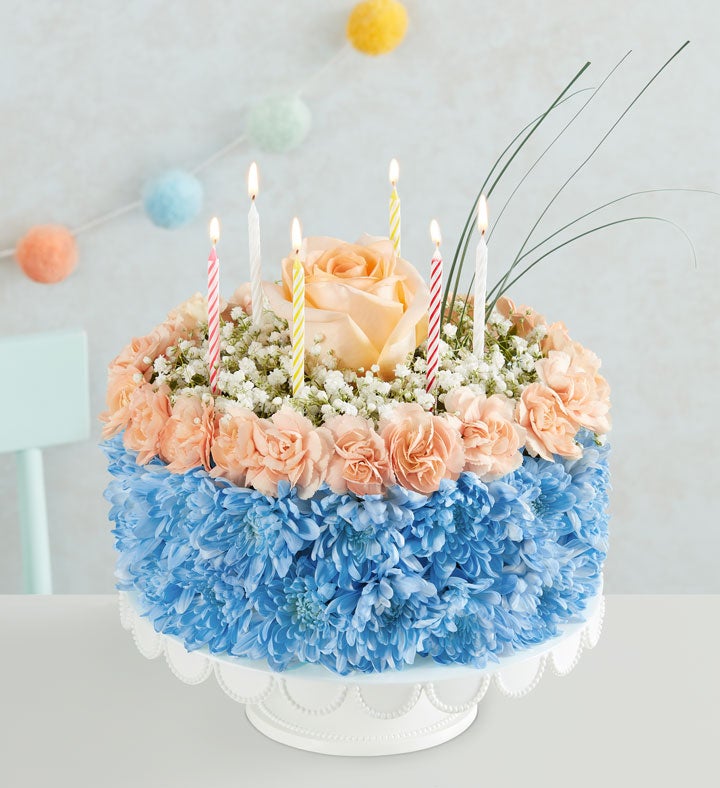 Birthday Wishes Flower Cake® Coastal