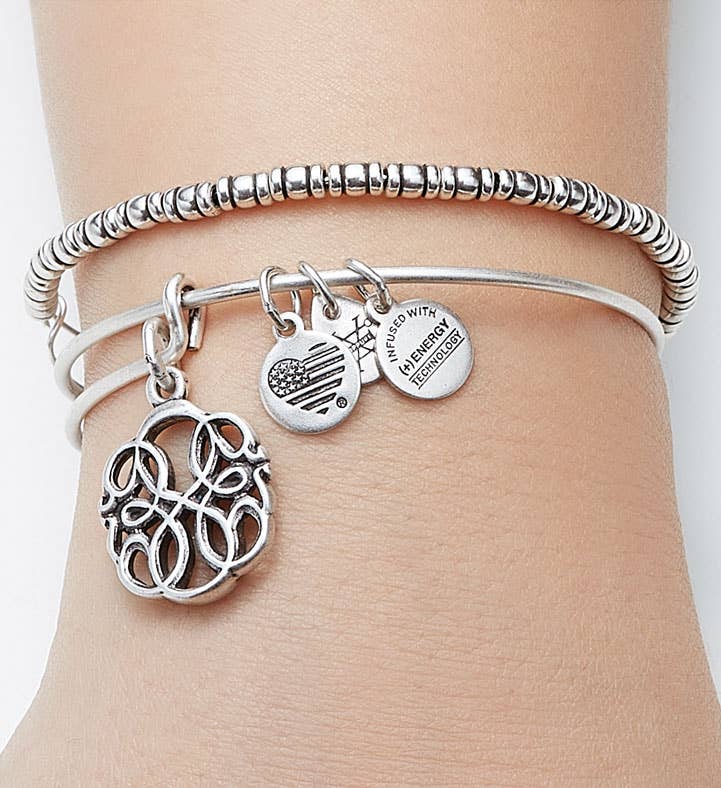 Alex & Ani Path of Life Bangle with Beaded Bangle