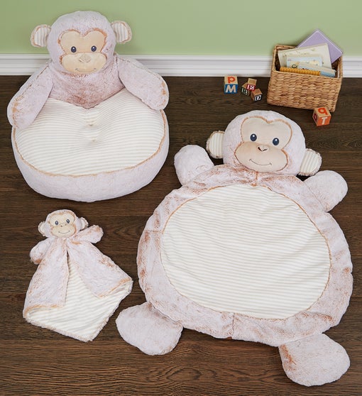 Marlow Monkey Baby Gift Set- Mat, Luvster & Chair