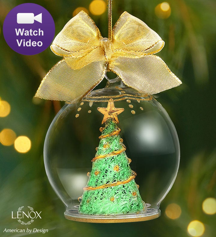 Lenox  Majestic Holiday Tree Wonderball Ornament