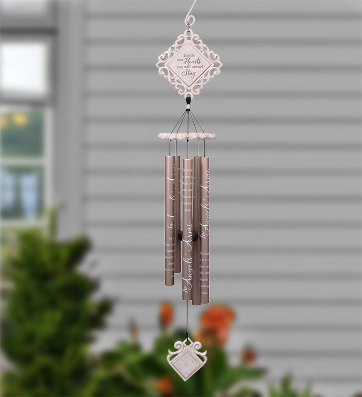 In Angel's Arms Wind Chime  35"