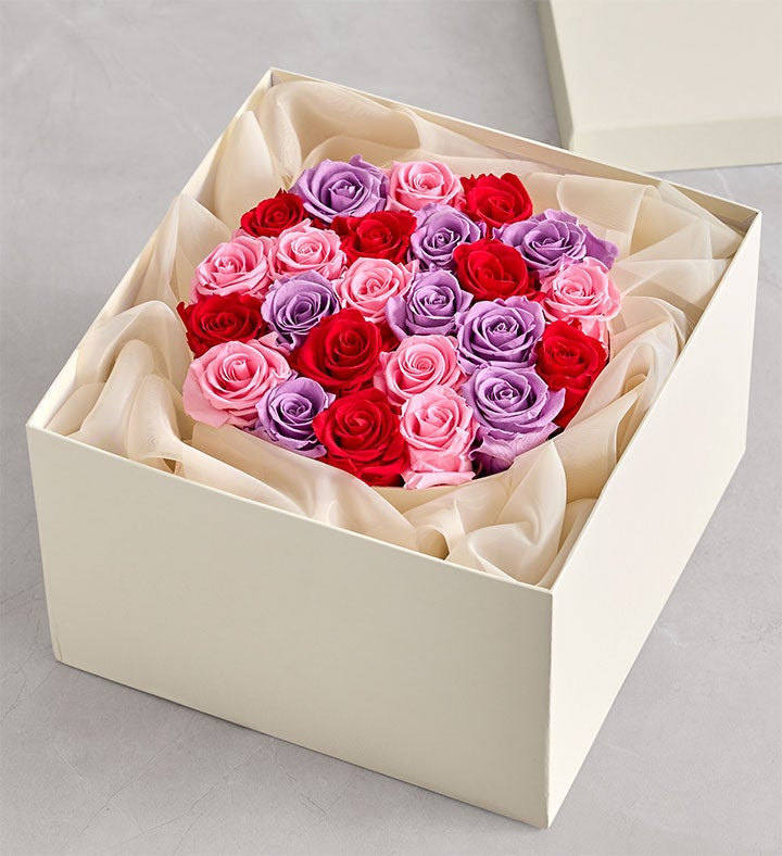 Magnificent Roses® Preserved Romantic Medley | 1800Flowers