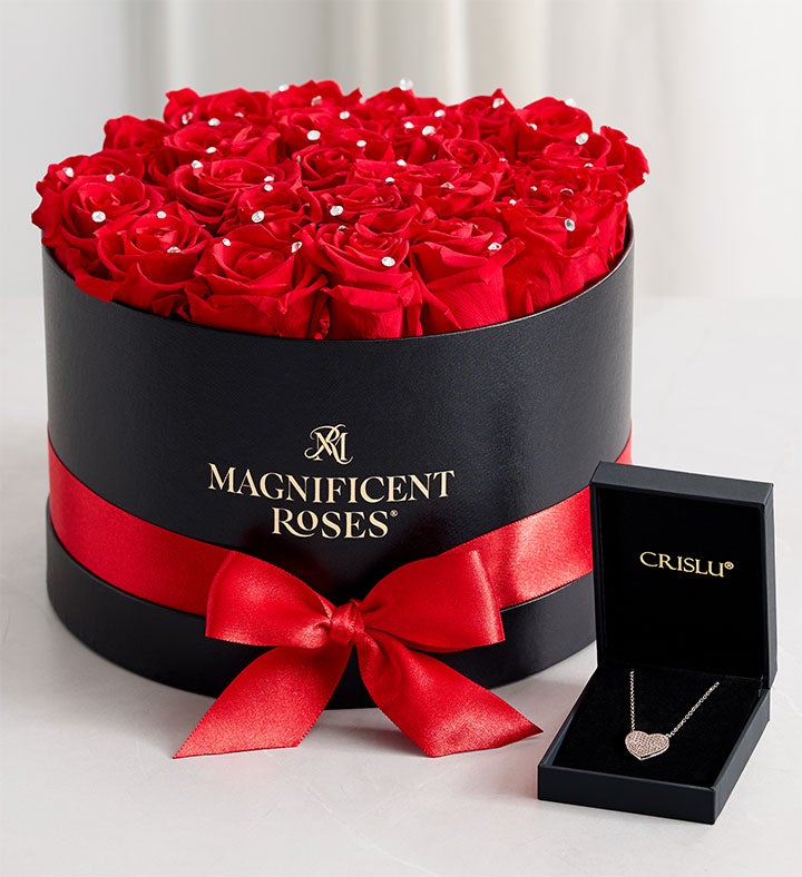 Magnificent Roses® Preserved Sparkle Red Roses