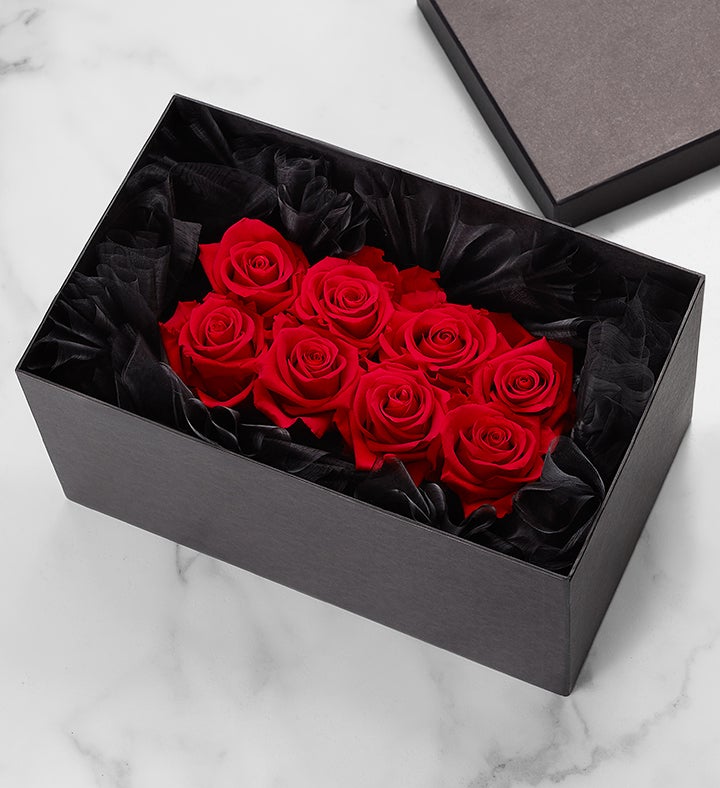 Magnificent Roses® Preserved Red Reflection Roses